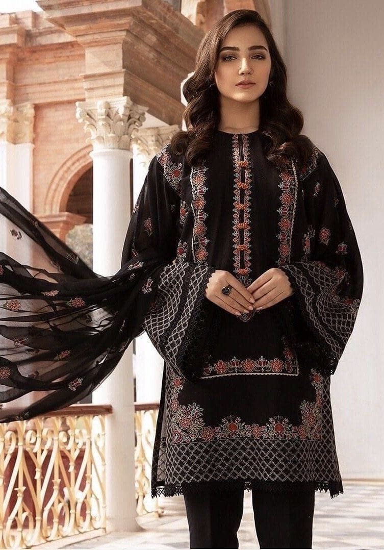 3 piece fully embroided lawn suit br 465