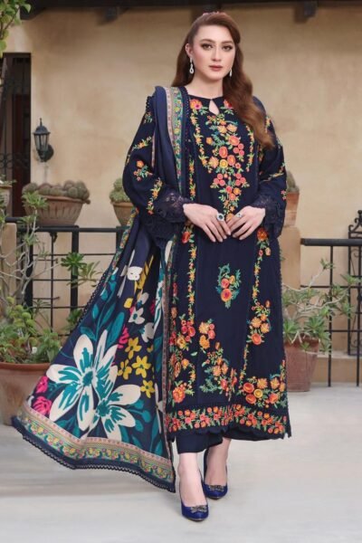 aneela 3pc embroiderd summer casual collection