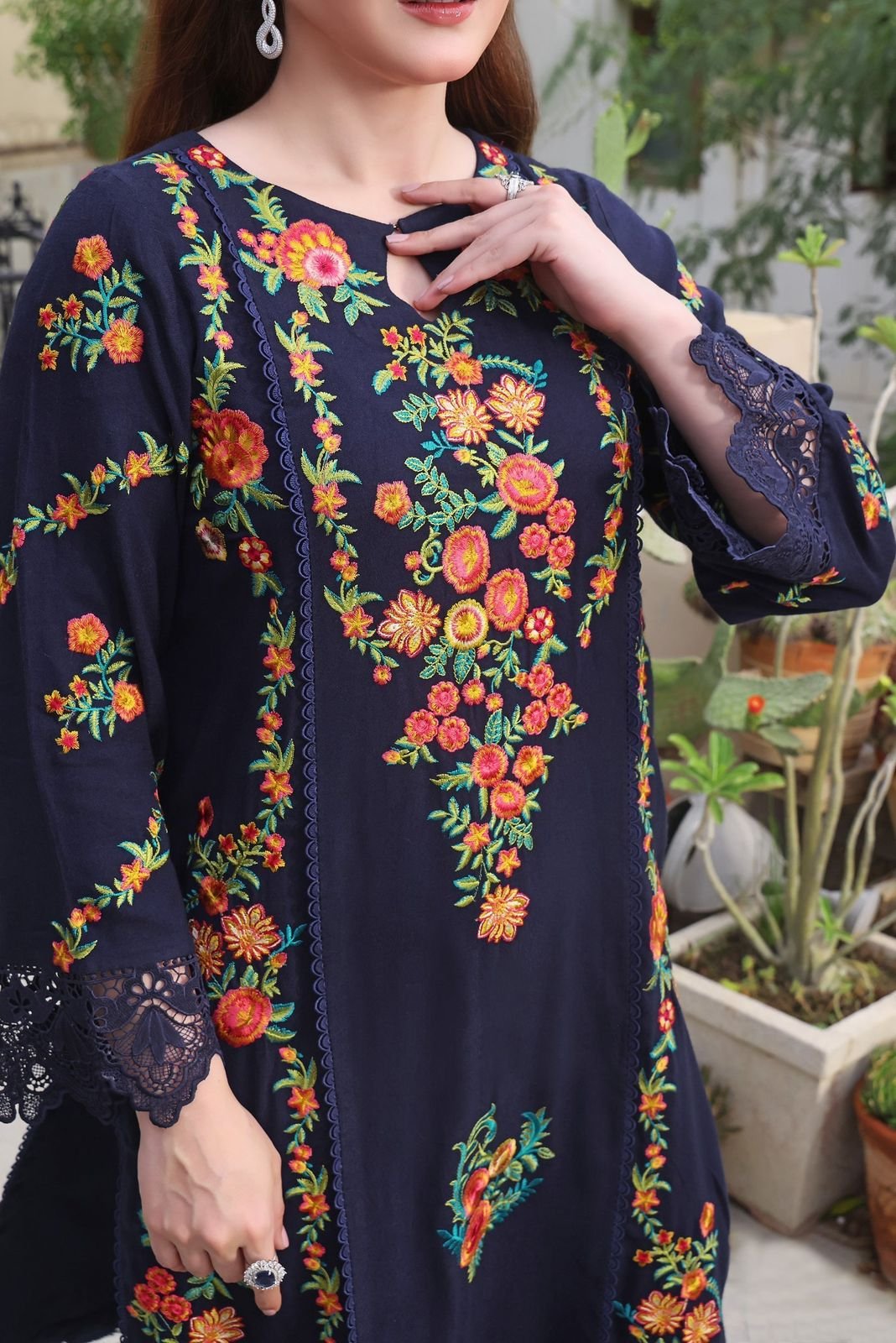aneela 3pc embroiderd summer casual collection