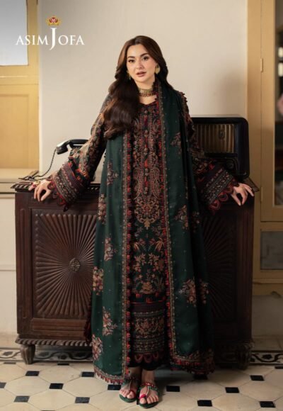asim jofa* 3pc embroiderd summer casual collection