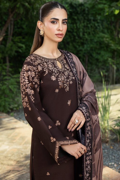Winter Collection 3 piece unstitched fully embroidered dhanak fabric bq 140