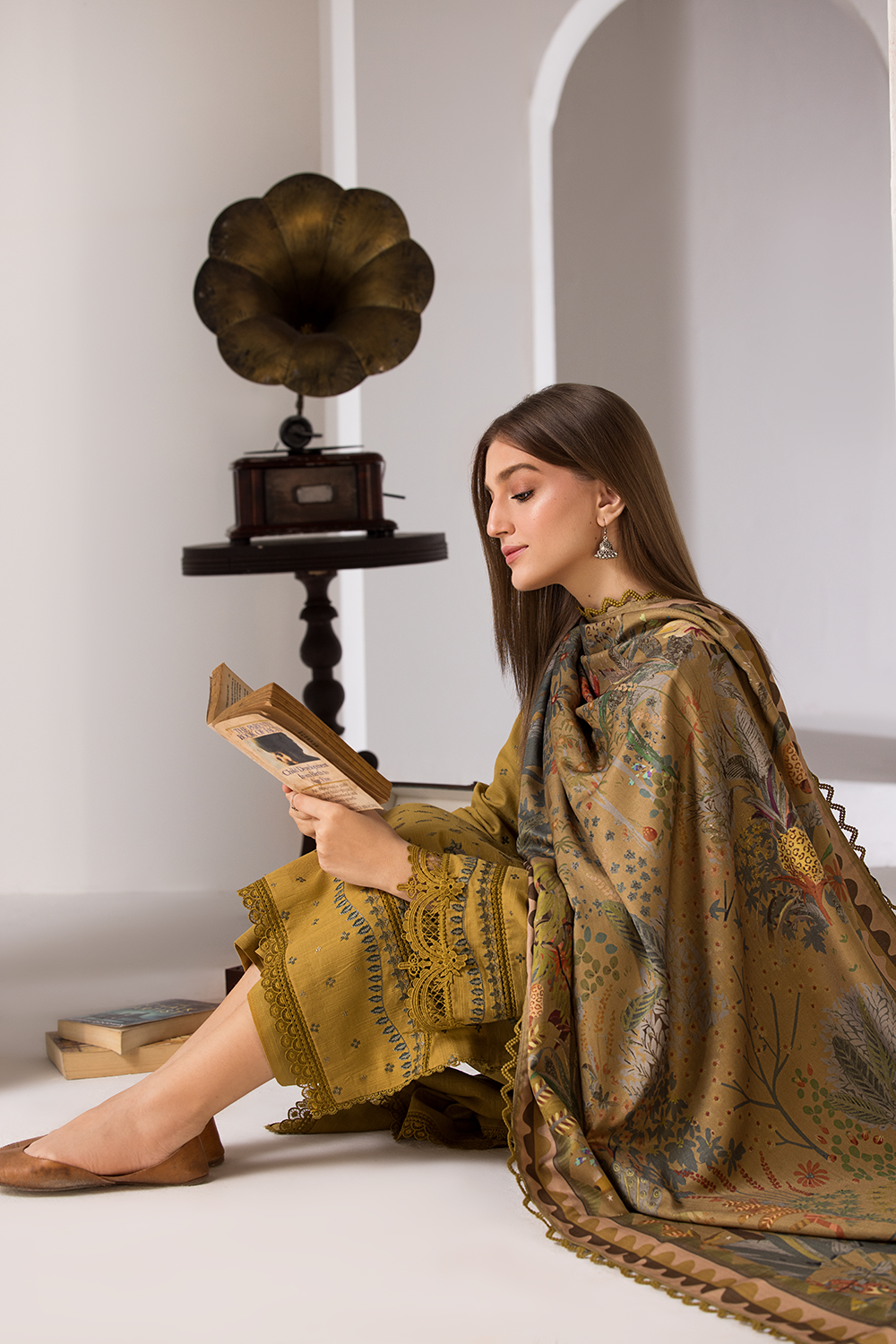 New Arrival 3 piece unstitched fully embroided lawn fabric sn 59