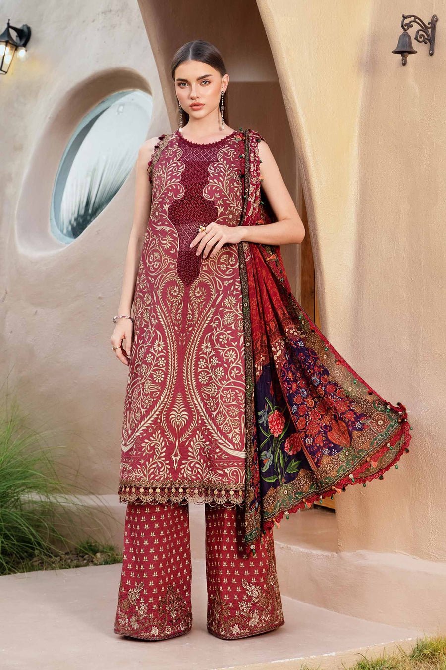 Summer Collection 3 piece unstitched digital printed lawn fabric