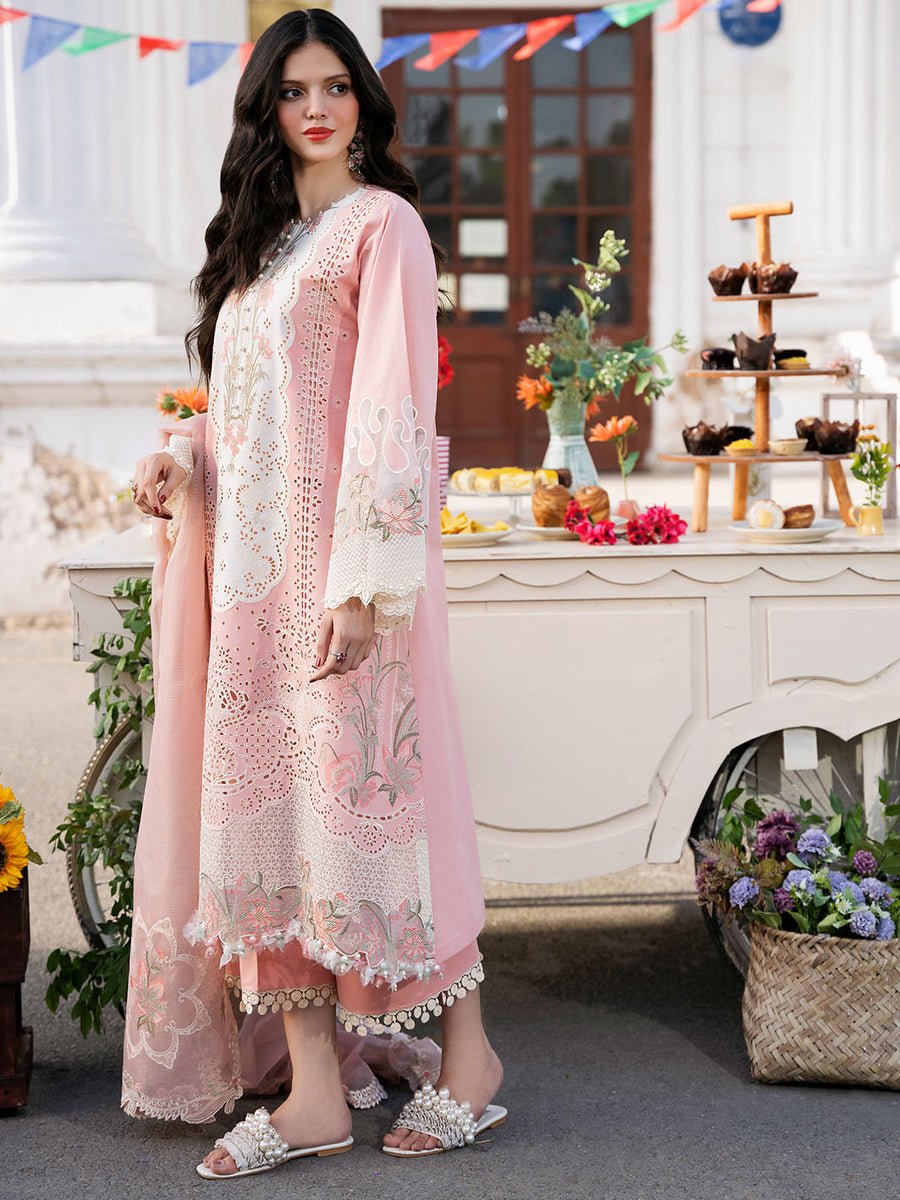 New Arrival 3 piece unstitched fully embroidered lawn fabric bl 2585