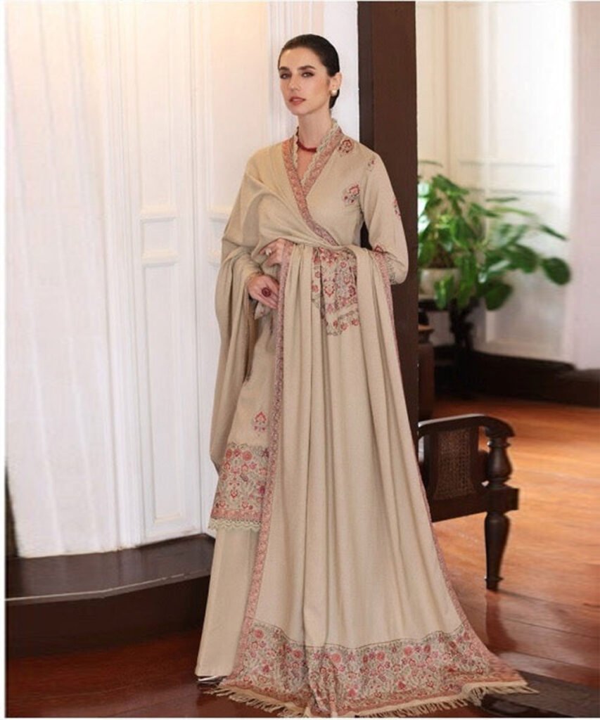 3 Piece - Unstitched Fully Embroided Dhanak Fabric With Embroided Shawl BR-660 rn image picker lib temp b31809d9 b303 473f 80b2 09c23f5f9485.jpg