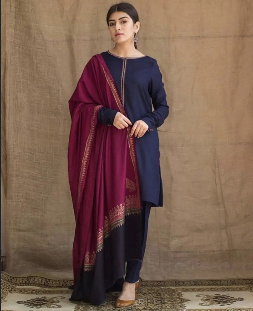 Dhanak fabric - 3 Piece Unstitched Dhanak Fabric With Wool shawl AG-1115 rn image picker lib temp e419e985 ceee 480a 8e67 c7ae4e5204ca.jpg
