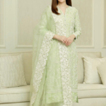 Lawn 3 Pc Fully Embroided Suit(Embroided Organza Dupatta) BR-335