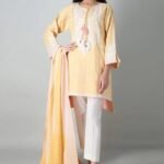 3 PC LAWN NECKLINE EMNROIDED SUIT WITH CHIFFON DUPATTA KD-535