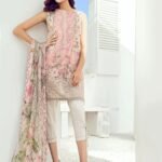 3 Piece - Luxury Lawn Suit With Monar Dupatta BQ-100