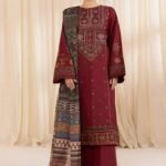 3 Piece - Unstitched Embroidered Lawn Fabric SP-2695