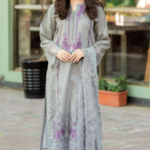 3 Piece - Unstitched Fully Embroidered Lawn Fabric MS-170
