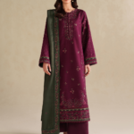 3 Piece - Unstitched Embroidered Lawn Fabric IZ-2705