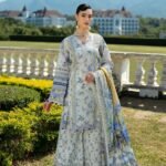 3 Piece - Unstitched Printed Lawn Fabric